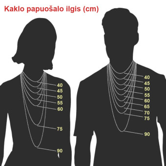 Kaklo papuošalas Square Gold Cat; 23x23mm