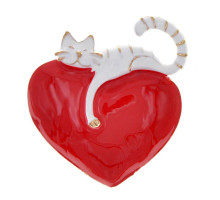 Segė Love Cat White; 4.3x4.7cm