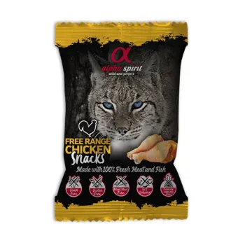 Alpha Spirit Cat Snacks Chicken skanėstai katėms, vištiena; 50g