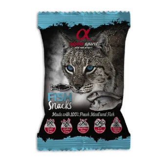Alpha Spirit Cat Snacks Fish skanėstai katėms, žuvis; 50g