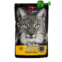 Alpha Spirit Wet Chicken Mousse konservuotas pašaras katėms, vištiena; 6x85g
