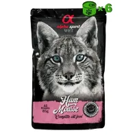 Alpha Spirit Wet Ham Mousse konservuotas pašaras katėms, kumpis; 6x85g
