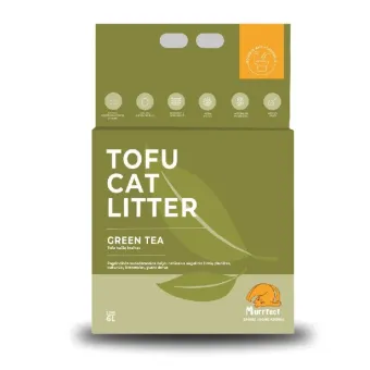 Murrfect Green Tea Premium tofu kraikas katėms, žaliosios arbatos kvapo; 6l/2.5kg Murrfect Green Tea Premium tofu kraikas katėms, žaliosios arbatos kvapo; 6l/2.5kg