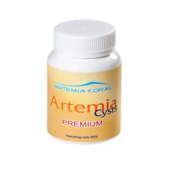 Artemia Koral Artemia Cysts Premium artemijų kiaušiniai ritinimui; 50g, 100g, 550g Artemia Koral Artemia Cysts Premium artemijų kiaušiniai ritinimui; 50g, 100g, 550g