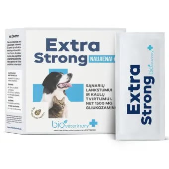 Bioveterinary Extra strong maisto papildas augintiniams; 28pak