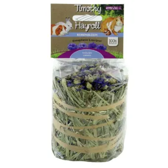 Esve Timothy Hay Roll motiejuko šienas su rugiagėlėm graužikams; 0.1kg