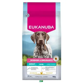 Eukanuba Special Care Working & Endurance sausas pašaras aktyviems šunims visų veislų, vištiena; 15kg