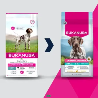 Eukanuba Special Care Working & Endurance sausas pašaras aktyviems šunims visų veislų, vištiena; 15kg