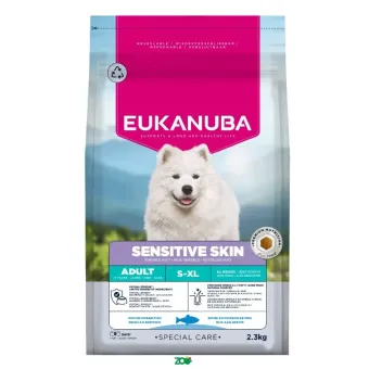 Eukanuba Special Care Sensitive Skin All Breeds sausas pašaras turintiems jautrią odą šunims visų veislų, žuvis; 2.3kg, 12kg