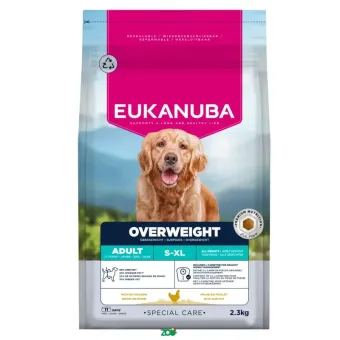 Eukanuba Special Care Overweight sausas pašaras suaugusiems šunims visų veislų, vištiena; 12kg