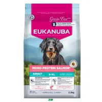 Eukanuba Special Care Mono Protein Salmon sausas pašaras suaugusiems šunims visų veislų, lašiša; 2.3kg, 12kg