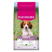 Eukanuba Life Care Puppy S/M Lamb sausas pašaras šuniukams mažo ir vidutinio dydžio, ėriena ir ryžiai; 3kg, 12kg