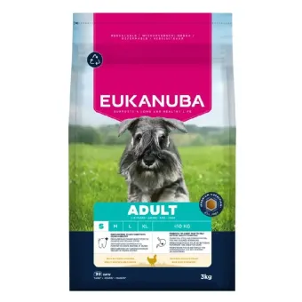 Eukanuba Life Care Adult S Chicken sausas pašaras suaugusiems šunims mažo dydžio, vištiena; 3kg, 7.5kg, 12kg