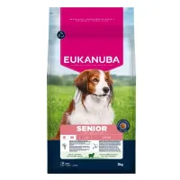 Eukanuba Life Care Senior S/M Lamb sausas pašaras senyviems šunims mažo ir vidutinio dydžio, ėriena ir ryžiai; 3kg, 12kg
