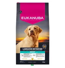 Eukanuba Breed Care Labrador Retriever Chicken sausas pašaras suaugusiems Labradoro retriveriams, vištiena; 12kg