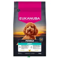 Eukanuba Breed Care Poodle M Chicken sausas pašaras suaugusiems vidutinio dydžio pudeliams, vištiena; 7.5kg