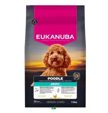 Eukanuba Breed Care Poodle M Chicken sausas pašaras suaugusiems vidutinio dydžio pudeliams, vištiena; 7.5kg