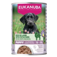 Eukanuba Life Care Puppy Lamb konservuotas pašaras jauniems šuniukams, ėriena ir bulvės; 400g