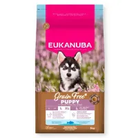 Eukanuba Grain Free Puppy L/XL Fish sausas pašaras šuniukams didelių veislų, žuvis; 3kg, 12kg