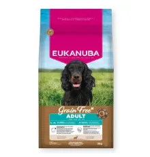Eukanuba Grain Free Adult S XL Deer sausas pašaras suaugusiems šunims visų veislų, elniena; 3kg, 12kg