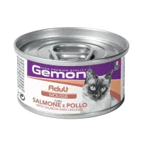 Gemon Wet Cat Mousse Salmon&Chicken konservuotas pašaras katėms, lašiša, vištiena; 85g