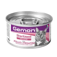 Gemon Wet Cat Mousse Chicken&Liver konservuotas pašaras katėms, vištiena, kepenėlės; 85g