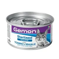 Gemon Wet Cat Mousse Tuna&Pork konservuotas pašaras katėms, kiauliena, tunas; 85g