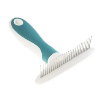 GimDog Dematting Rake grėblys su retais dantimis; 12x15cm