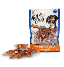 Kiddog Duck Fish žuvytės apvyniotos su antiena, skanėstai šunims; 250g
