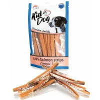 Kiddog Salmon Strips natūralios lašišos juostelės, skanėstai šunims; 500g