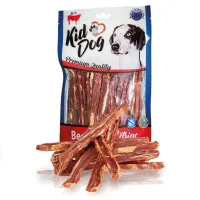 Kiddog Beef Strips natūralios jautienos juostelės, skanėstai šunims; 500g