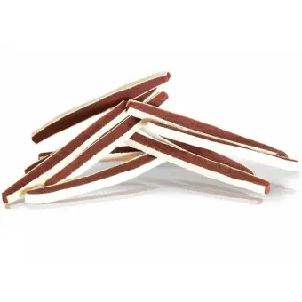 Kiddog Sandwich jautienos ir menkės juostelės skanėstai šunims; 500g Kiddog Sandwich jautienos ir menkės juostelės skanėstai šunims; 500g