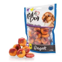 Kiddog Ring spurgos su ėriena ir vištiena, skanėstai šunims; 250g