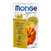 Monge Supreme Cat Wet Tuna with quinoa and pumpkin konservuotas pašaras sterilizuotoms katėms, tunas, balanda, moliūgas; 80g