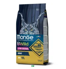 Monge Bwild Cat Adult Hare sausas pašaras katėms, kiškiena; 1.5kg, 10kg