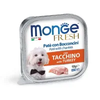 Monge Fresh Wet Dog Pate Turkey konservuotas pašaras šunims, kalakutiena; 100g