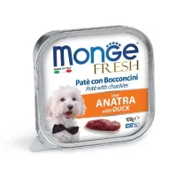 Monge Fresh Wet Dog Pate Duck konservuotas pašaras šunims, antiena; 100g