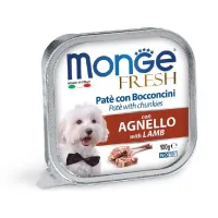 Monge Fresh Wet Dog Pate Lamb konservuotas pašaras šunims, ėriena; 100g