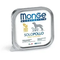 Monge Monoprotein Wet Dog Pate Chicken konservuotas pašaras šunims, vištiena; 150g, 400g