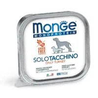 Monge Monoprotein Wet Dog Pate Turkey konservuotas pašaras šunims, kalakutiena; 150g, 400g