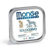 Monge Monoprotein Wet Dog Pate Deer konservuotas pašaras šunims, elniena; 150g
