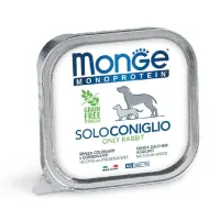 Monge Monoprotein Wet Dog Pate Rabbit konservuotas pašaras šunims, triušiena; 150g