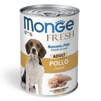 Monge Fresh Wet Dog Cans Adult Chicken konservuotas pašaras šunims, vištiena; 400g