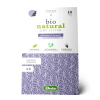 Natural Derma Pet Bio Natural Gelsomino & Lavanda suyrantis kukurūzinis kraikas katėms, jazminų ir levandų kvapo; 6l