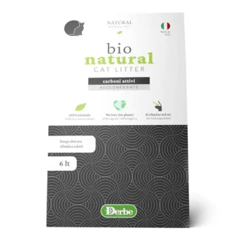Natural Derma Pet Bio Natural Carboni suyrantis kukurūzinis kraikas katėms, su aktyvuota anglimi; 6l, 20l Natural Derma Pet Bio Natural Carboni suyrantis kukurūzinis kraikas katėms, su aktyvuota anglimi; 6l, 20l