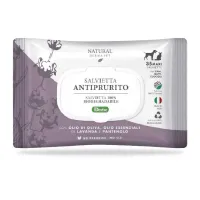 Natural Derma Pet Derbe Salviette Antiprurito drėgnos servetėlės šunims ir katėms, sumažina niežulį; 35vnt