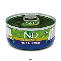N&D Prime Cat Wet Lamb&Blueberry konservuotas pašaras katėms, ėriena; 70g