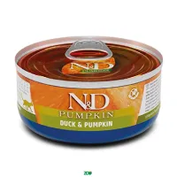 N&D Pumpkin Cat Wet Duck&Pumpkin konservuotas pašaras katėms, antiena; 70g