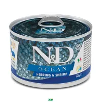 N&D Ocean Dog Wet Herring&Shrimp konservuotas pašaras suaugusiems šunims, silkė; 140g, 285g
