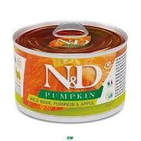 N&D Pumpkin Dog Wet Wild Boar Pumpkin&Apple konservuotas pašaras suaugusiems šunims, šerniena; 140g, 285g